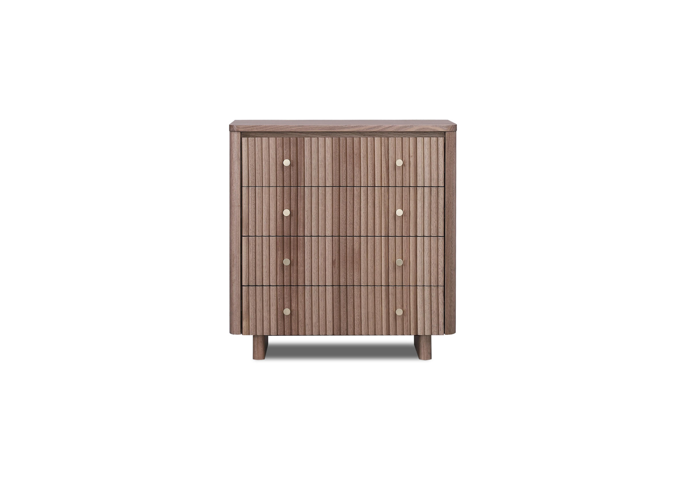 Product image of the  Clifton Tallboy (4 Drawer), Smoked Oak from Forty Winks