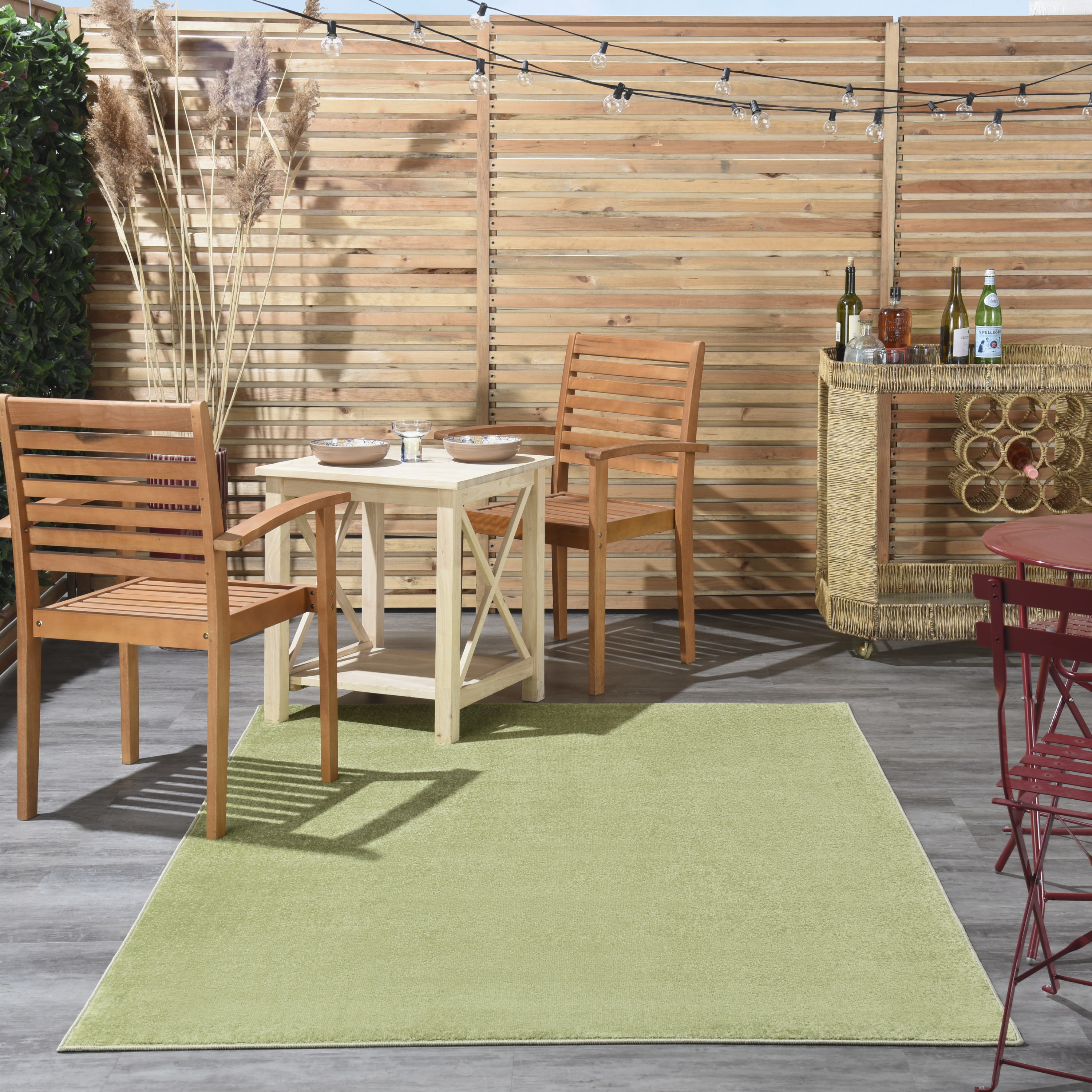 Nourison Nourison Essentials 5' x 7' Green Outdoor Rug