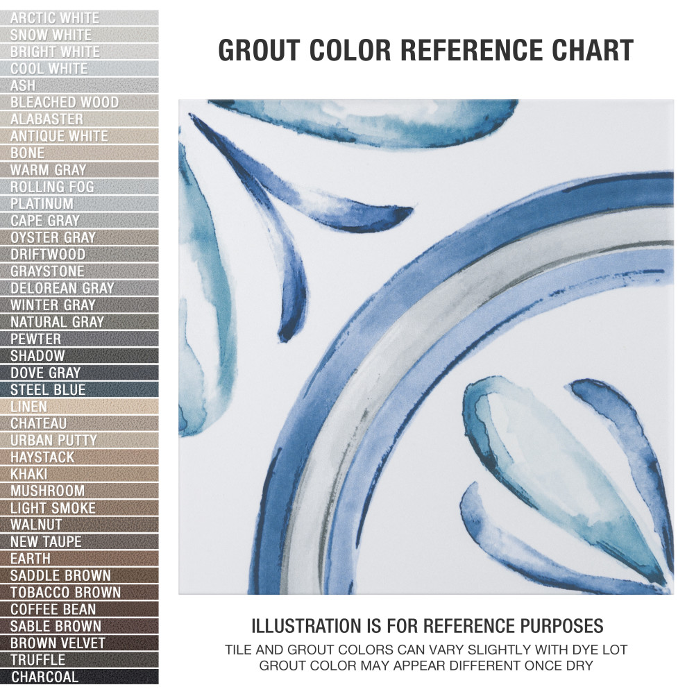 Saint Germain Gele Deco Rivette 5-3/4 in. x 5-3/4 in. Porcelain Floor and Wall Tile