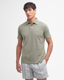 Sports Short-Sleeved Polo Shirt Dusty Green