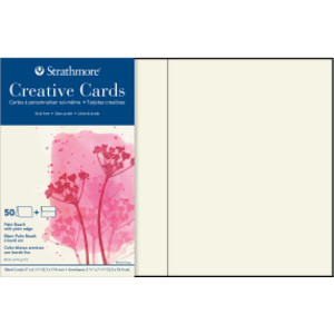 Creative Cards & Envelopes, Palm Beach with Plain Edge, Full Size, 5x6.875 inch, Pack of 50