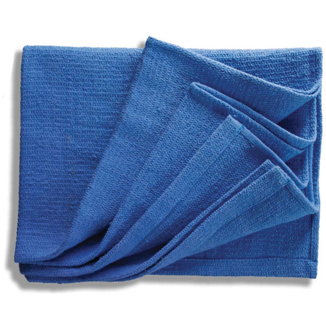 Huck Towels, Blue, 17" x 24", 12/Pk