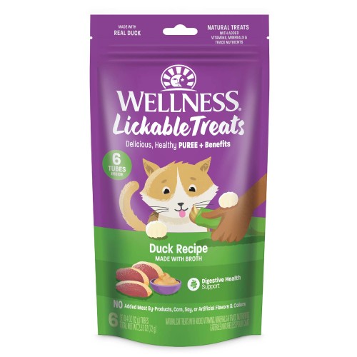 Wellness Lickable Treats Duck Front packaging