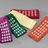 Posey® Fall Management Slipper Socks, Red, One Size Fits Most