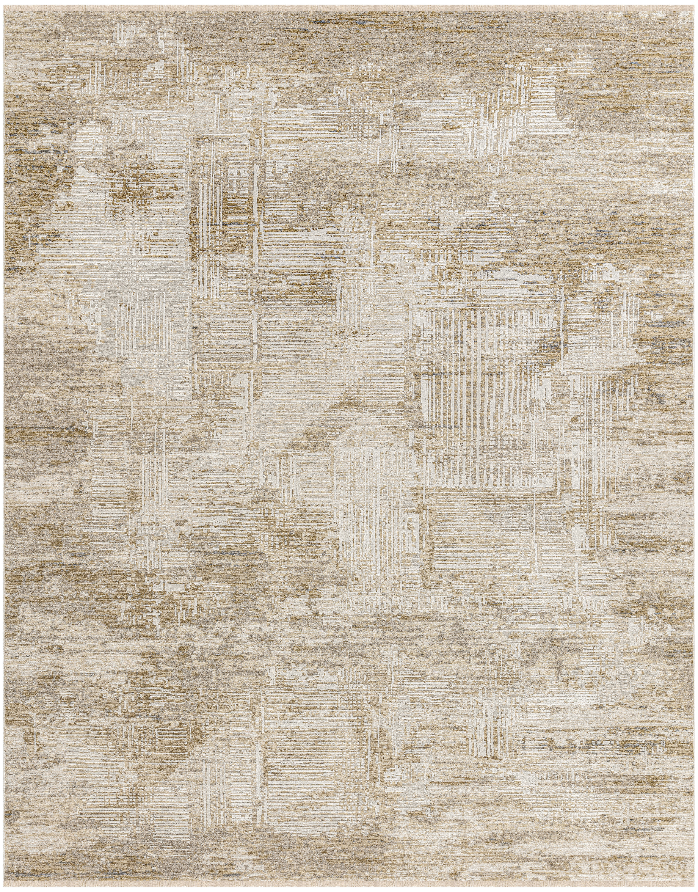 Calvin Klein CK078 Summit 9'10" x 13' Mocha Ivory Modern Indoor Rug