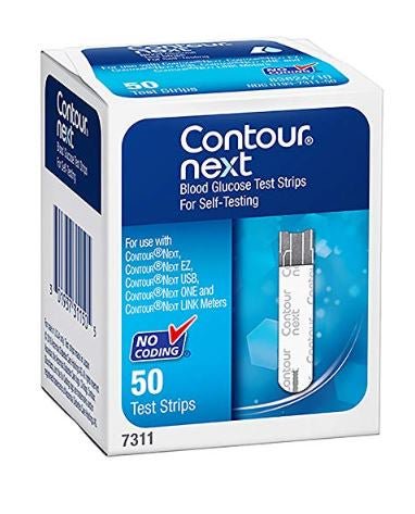 Contour® Next Blood Glucose Test Strips, 50 Strips in a Box
