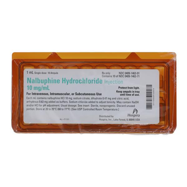 Nalbuphine HCl Injection 10mg/mL Ampule 1mL 10/Box