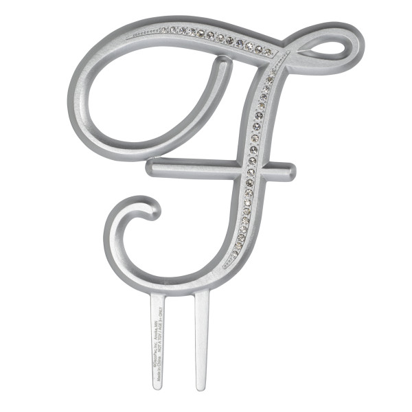 4.5" F Diamond Letter Monogram