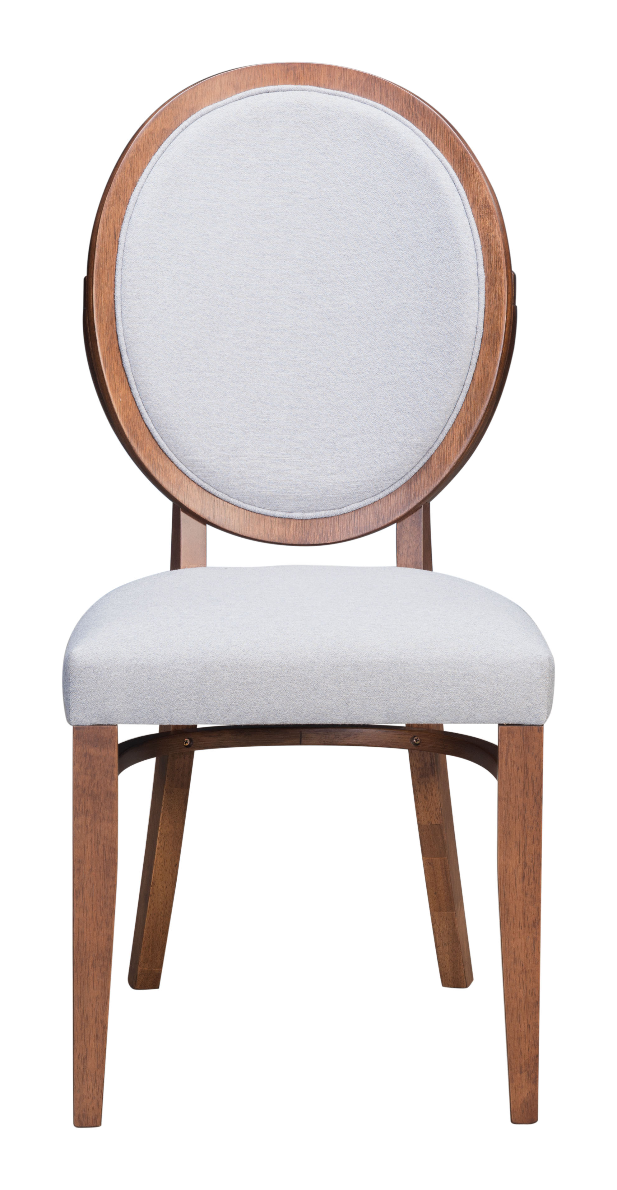 Regents Dining Chair (Set of 2) Walnut & Light Gray product image