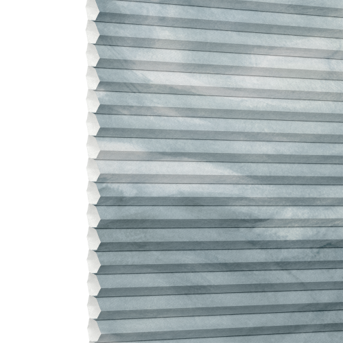 Thermashade Ripple Blue Pleated blind