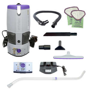 ProTeam, GoFree Flex Pro II w/ Xover Multi-Surface Telescoping Wand Tool Kit, 14", Backpack Vacuum