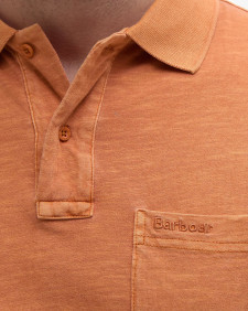Pigment Dye Slub Polo Shirt Sunset Haze