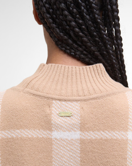 Harriet Tartan High-Neck Jumper