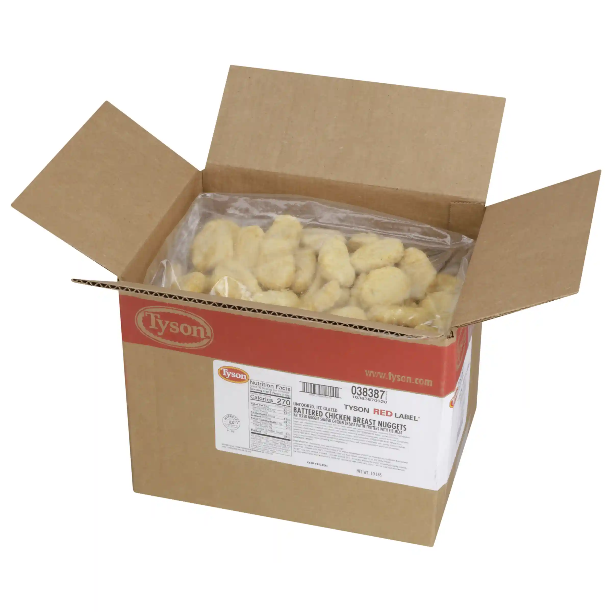 Tyson Red Label® Uncooked Tempura Battered Chicken Breast Nuggets_image_4