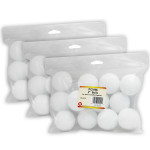 Hygloss&reg; Craft Foam Balls, 2 Inch, White, 12 Per Pack, 3 Packs HYG51102-3