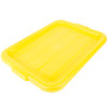5-inch deep Traex® Color-Mate™ yellow food storage drain box set with recessed lid