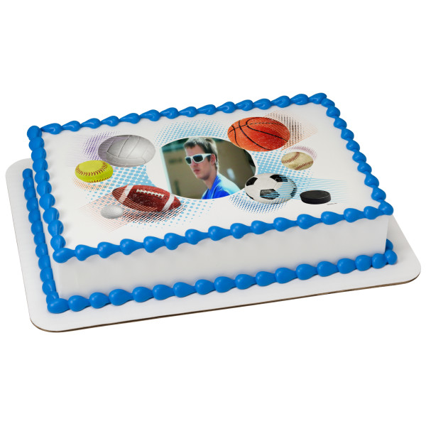 Sports Collage PhotoCake® Edible Image® Frame