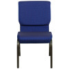 HERCULES Series 18.5''W Stacking Church Chair in Purple Fabric - Gold Vein Frame - Picture 11 of 140