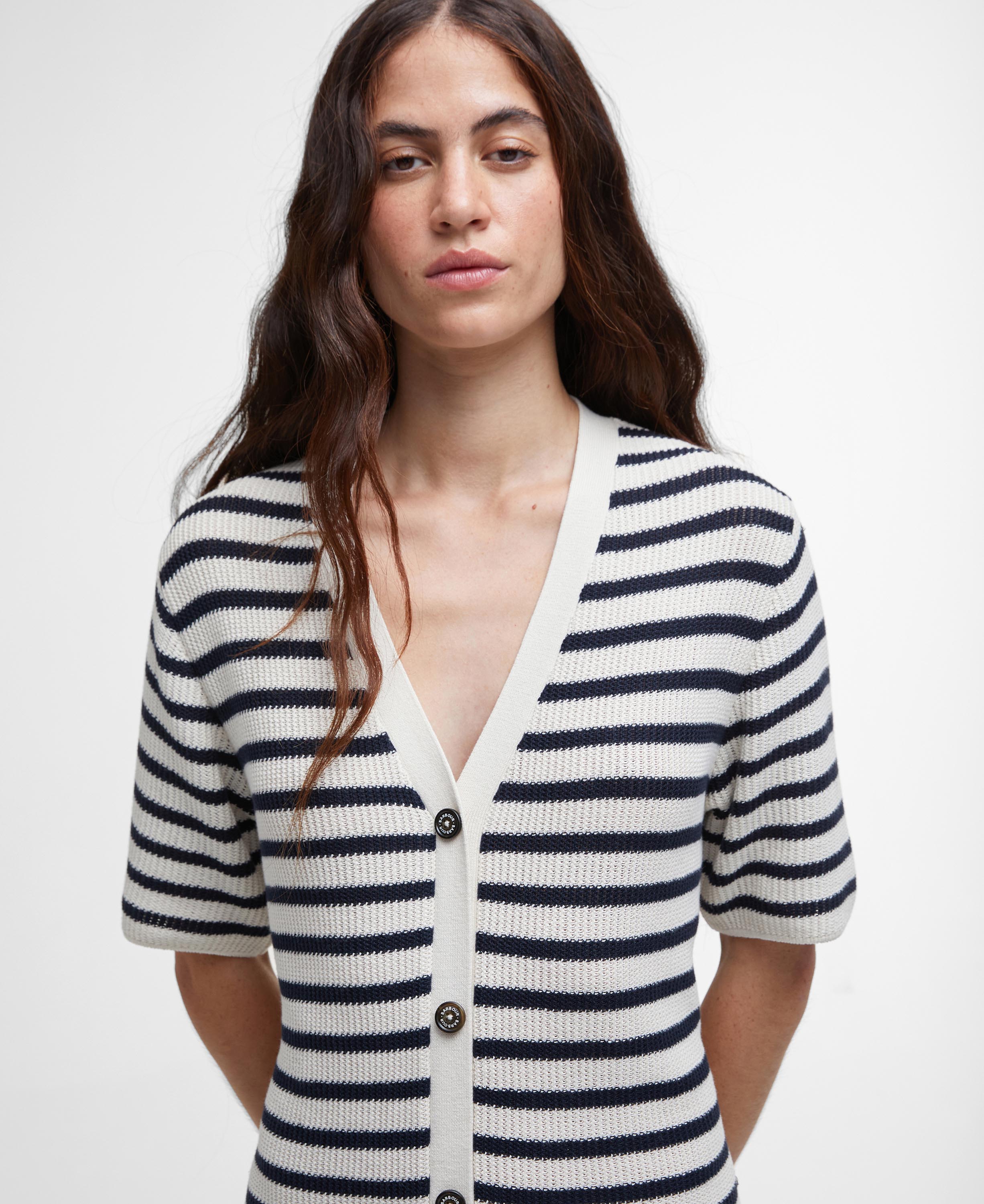 Abito midi Isla in maglia con motivo a righe image number 3