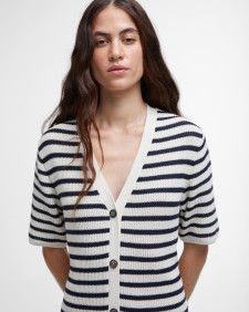 Abito midi Isla in maglia con motivo a righe 