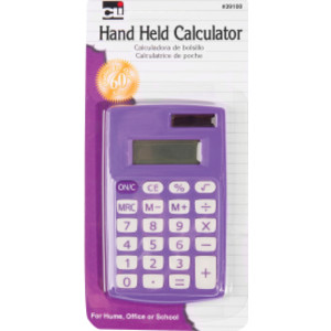 Primary Calculator, 8 Digit Display, Assorted Colors