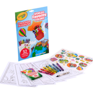World's Favorite Colors Color & Sticker Activity Set with Crayons