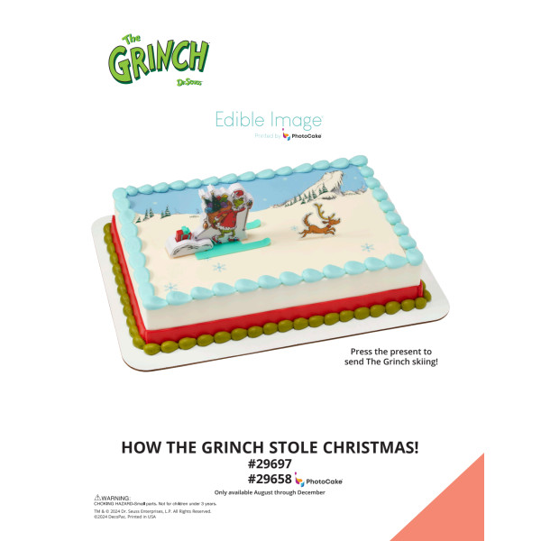 How the Grinch Stole Christmas! The Magic of Cakes® PhotoCake® Enhanced Background Page