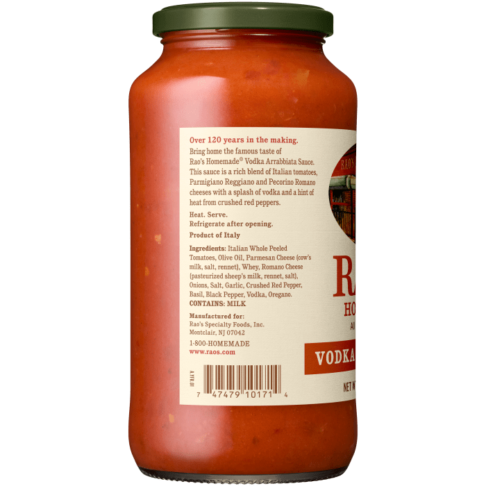 Vodka Arrabbiata Sauce, 24 oz - Left Image