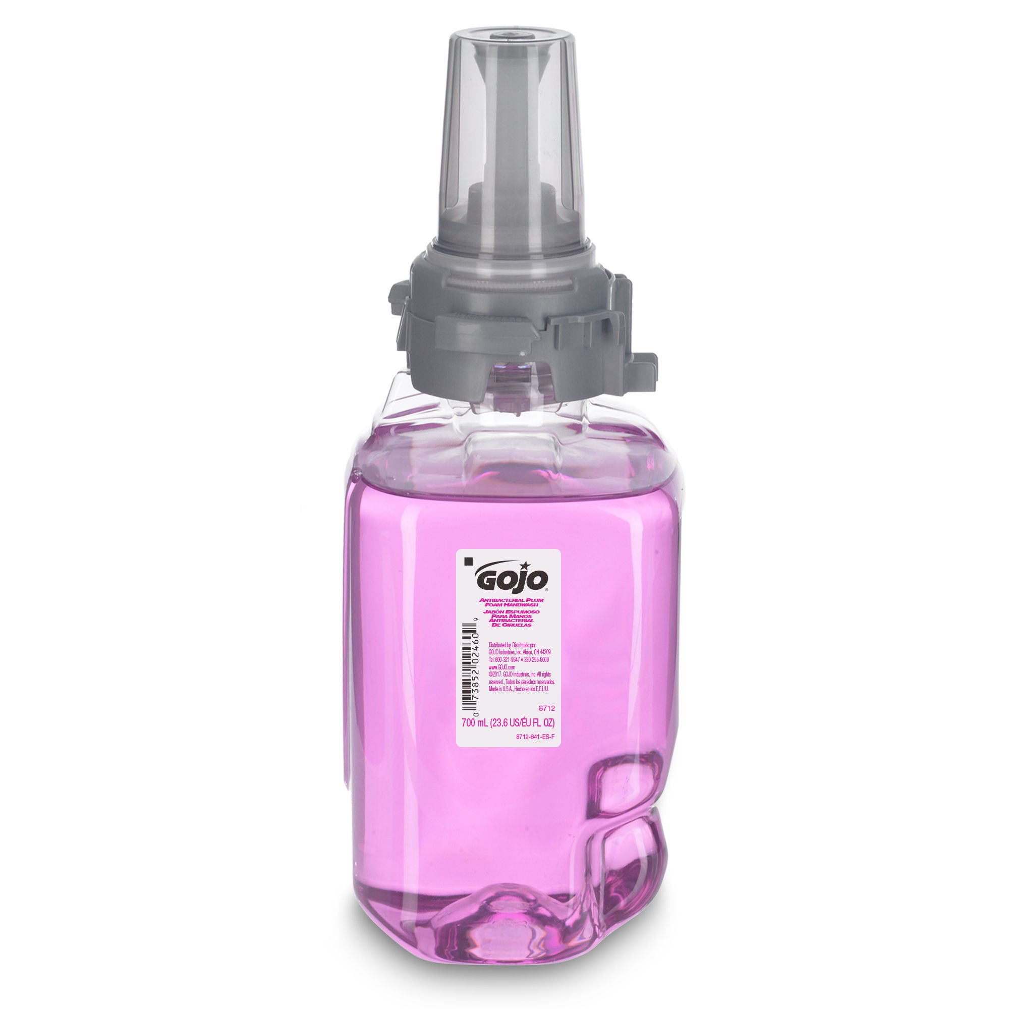 Gojo® Antibacterial Foam Handwash, Plum Scent, 700mL Refill for ADX-7™ Dispenser