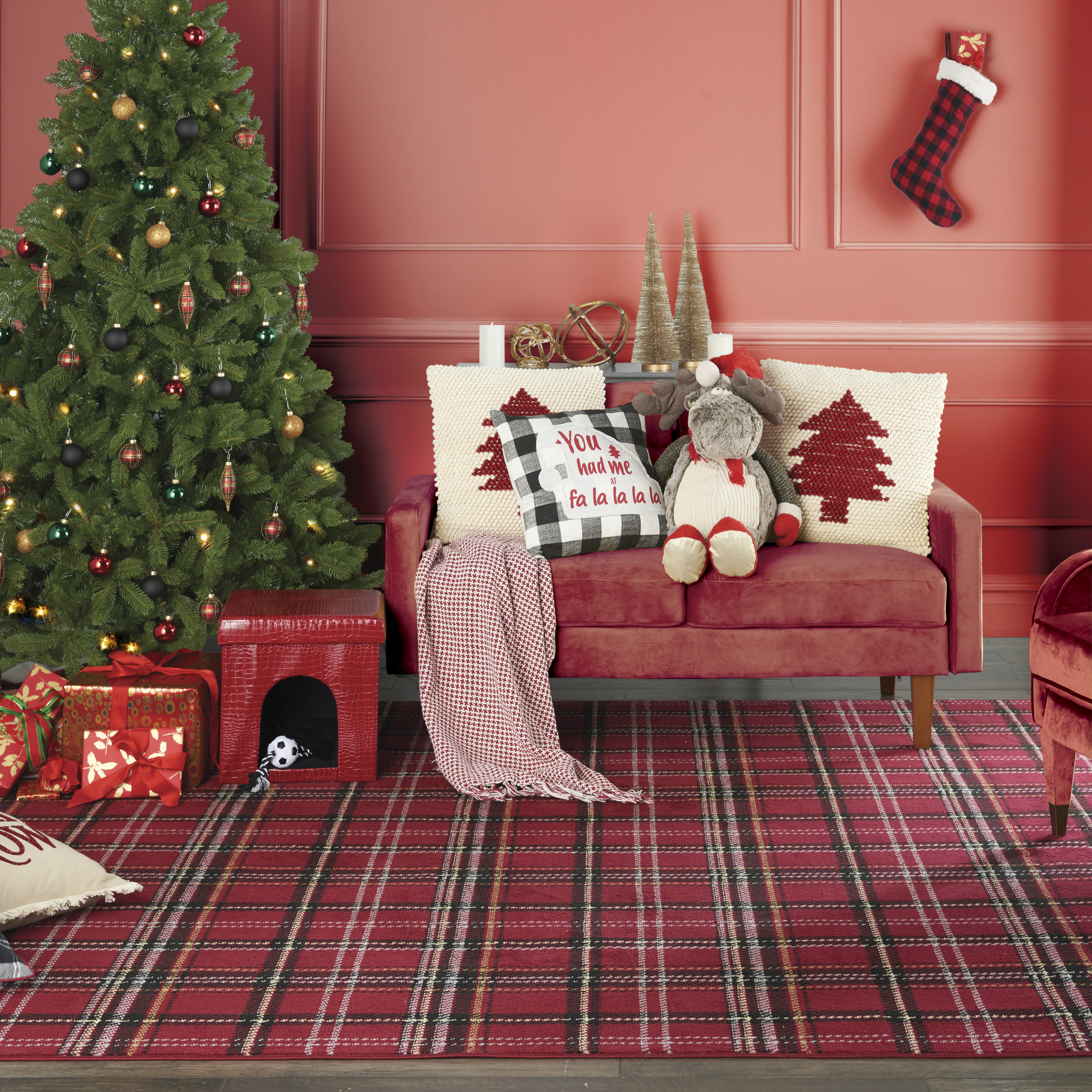 Nourison Grafix 7'10" x 9'10" Red Rustic Indoor Rug