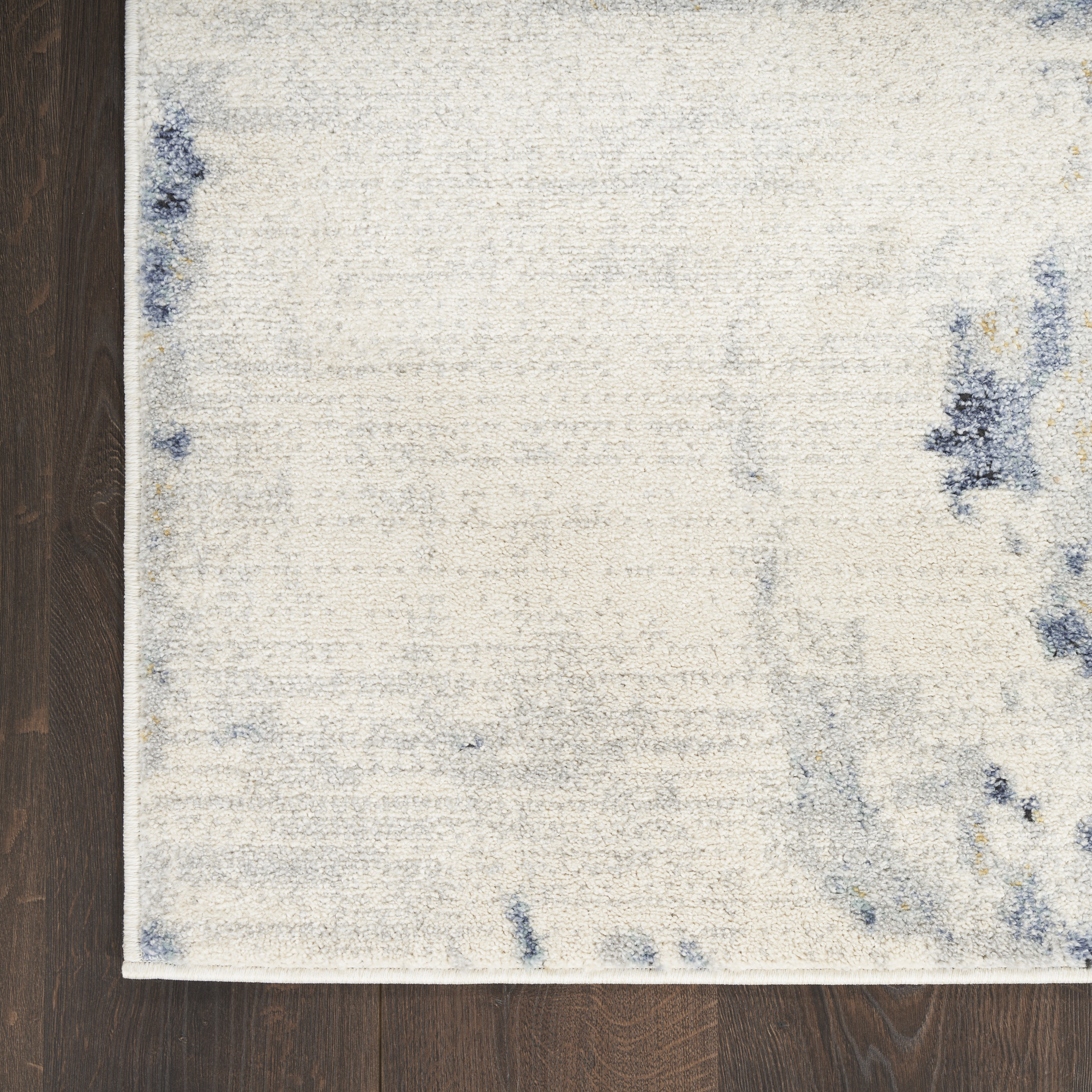 Nourison Motion 5'3" x 7' Ivory Blue Modern Indoor Rug