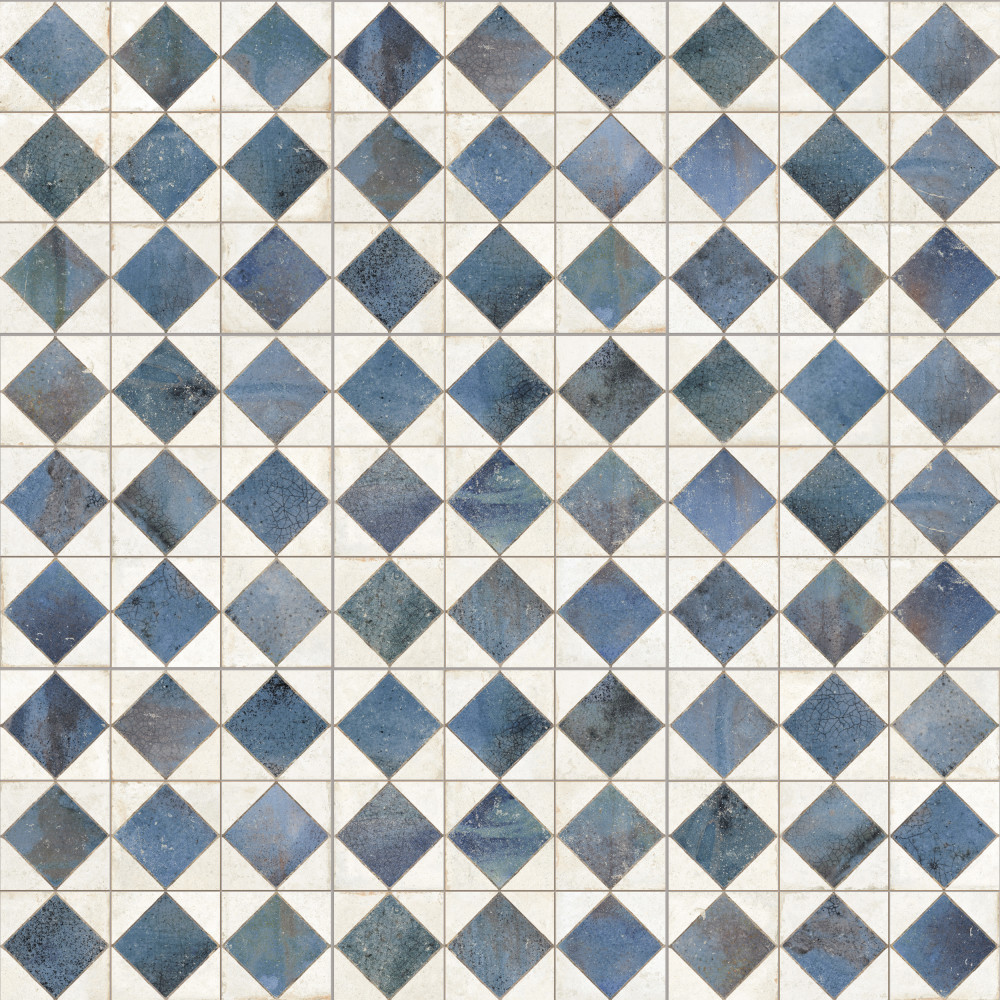 Kings Arles Blue 13 in. x 13 in. Ceramic Floor and Wall Tile
