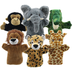 Animal Puppet Buddies: African, Set of 6