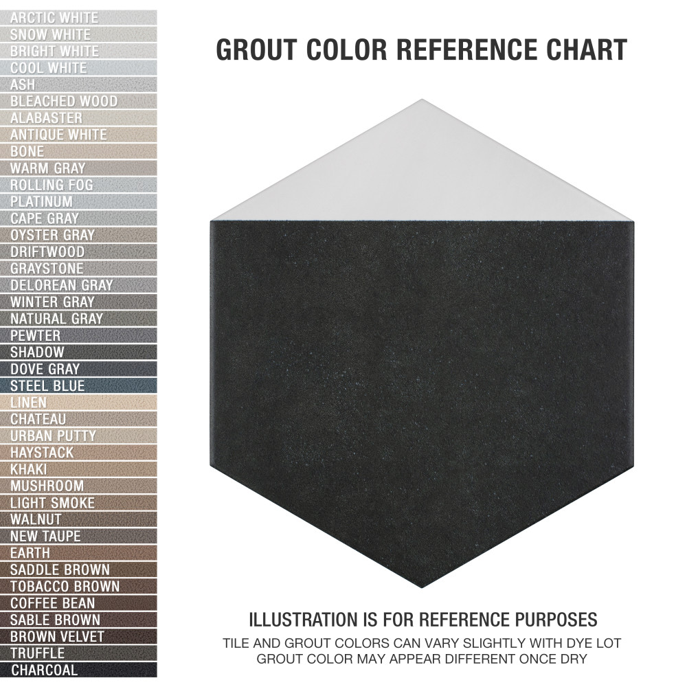 Peak Hex Blanco 8-5/8 in. x 9-7/8 in. Porcelain Floor and Wall Tile