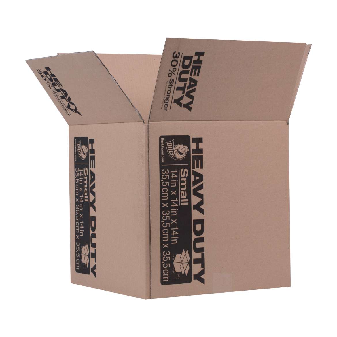 Duck® Brand Heavy Duty Kraft Box - Brown, 14 in. x 14 in. x 14 in. Image