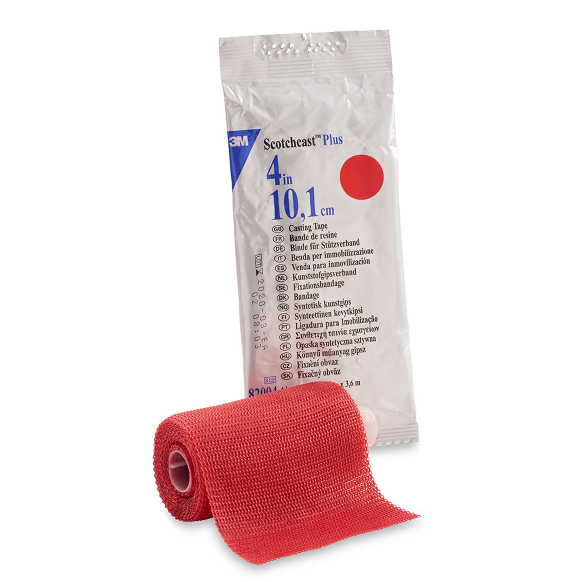 3M™ Scotchcast™ Plus Red Cast Tape, 4 Inch x 4 Yard