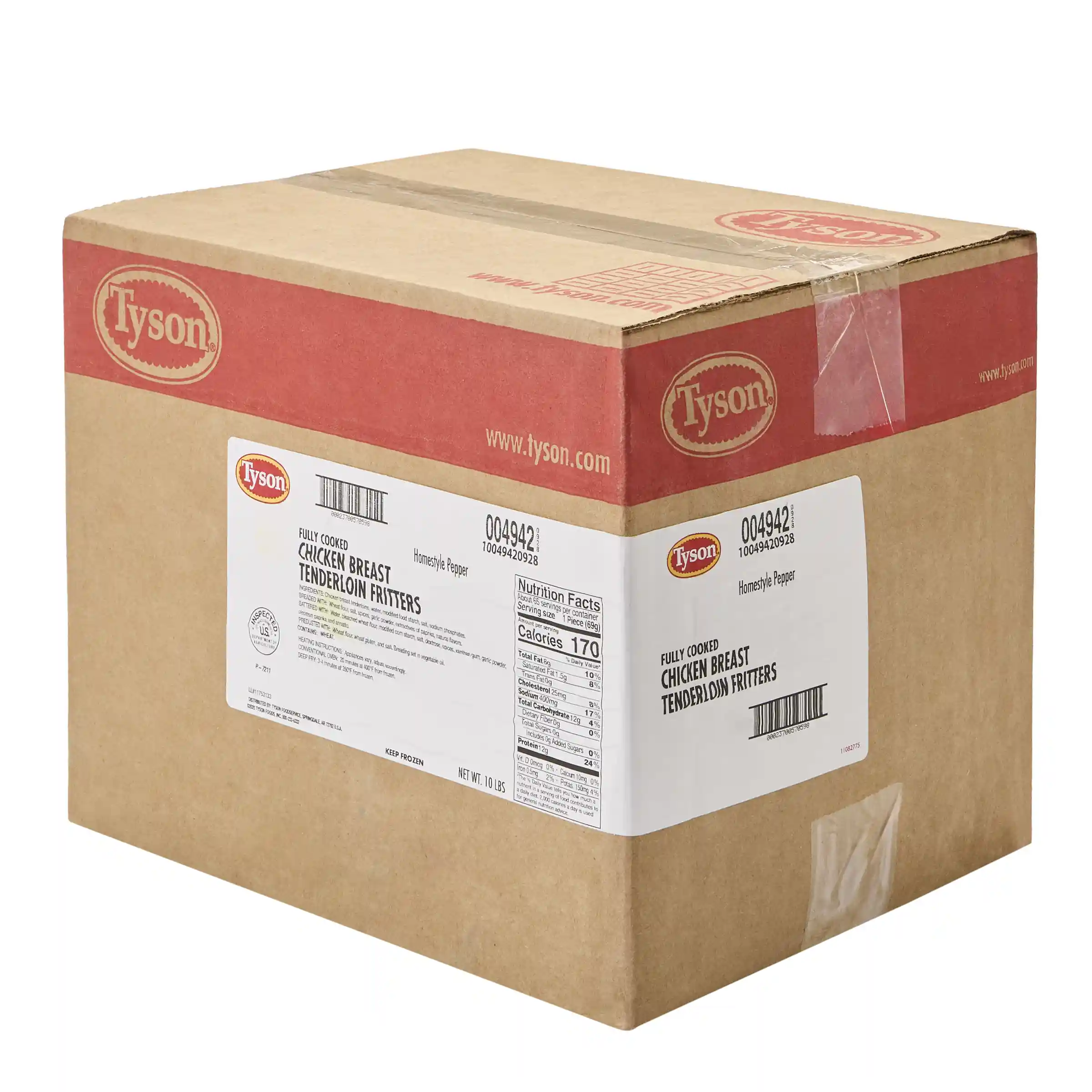 Tyson® Fully Cooked Homestyle Pepper Chicken Tenderloin Fritters_image_5
