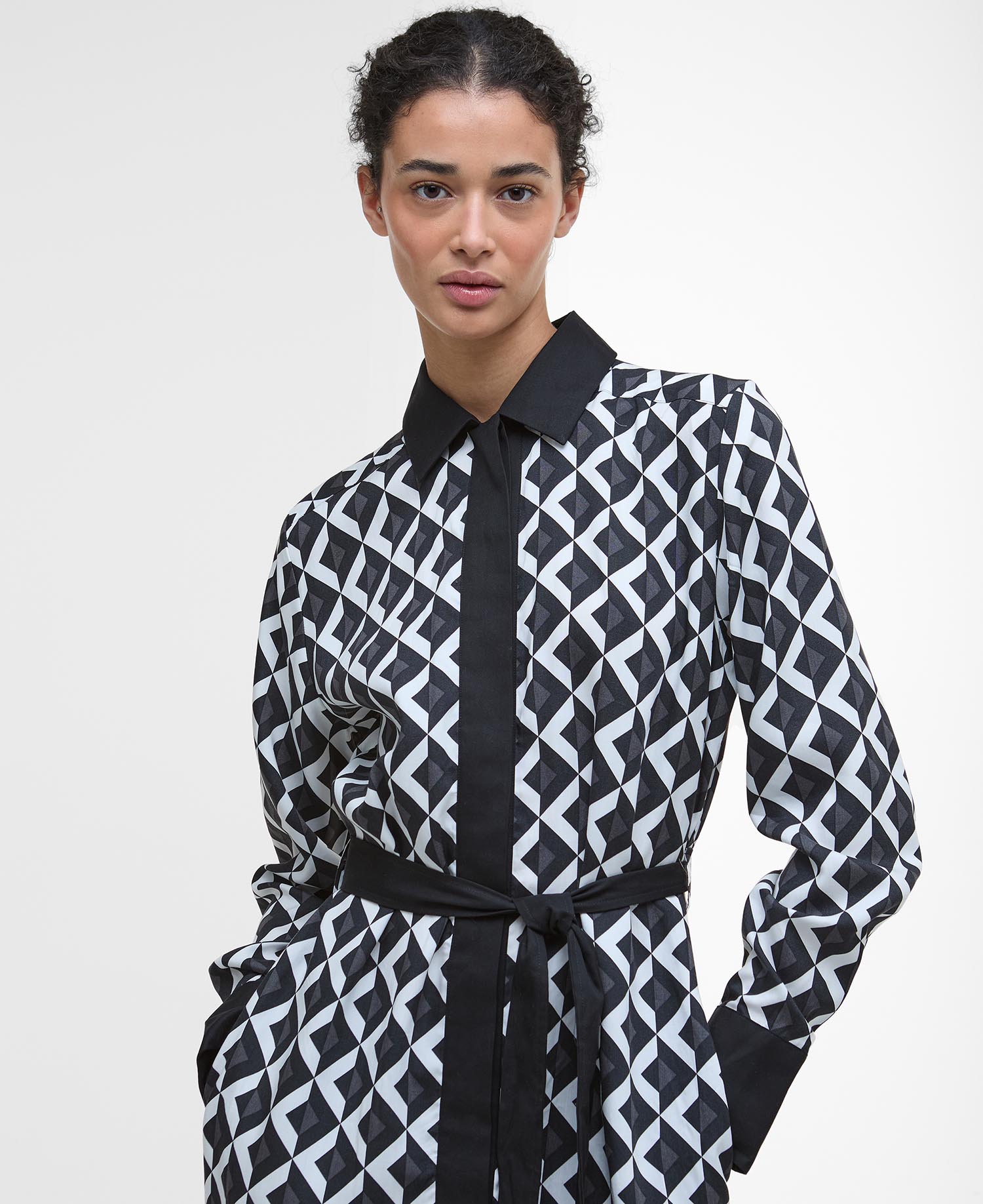 Kleid Denim Printed Midi image number 3