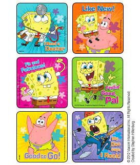Sticker Disney® 75 per Pack SpongeBob - Doctor Visit Medical 2-1/2 X 2-1/2 Inch