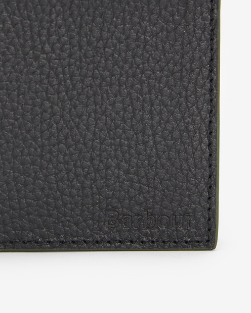 Grain Leather Billfold Wallet Classic Black