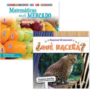 Spanish Math & Mammals Science Book Set, 2 Books