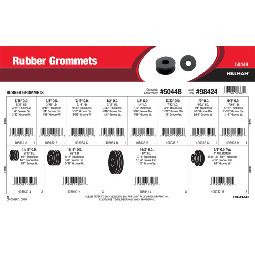 Rubber Grommets Assortment (5/16