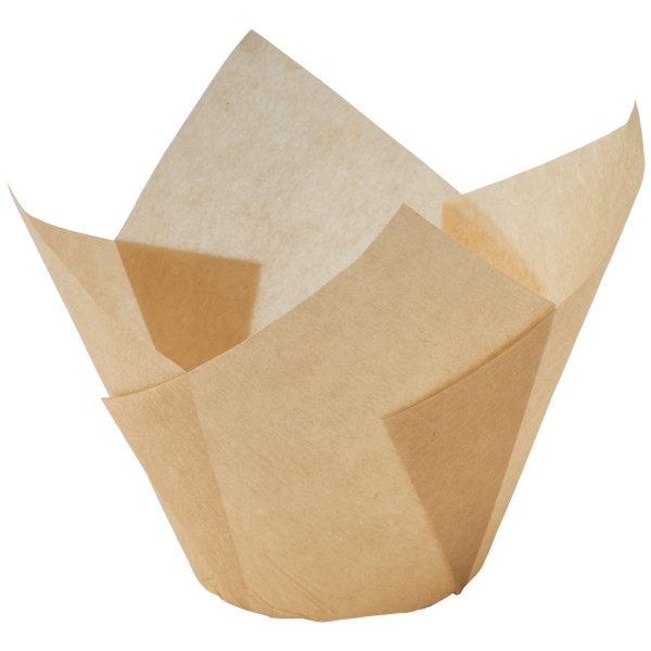 Natural Tulip Baking Cups