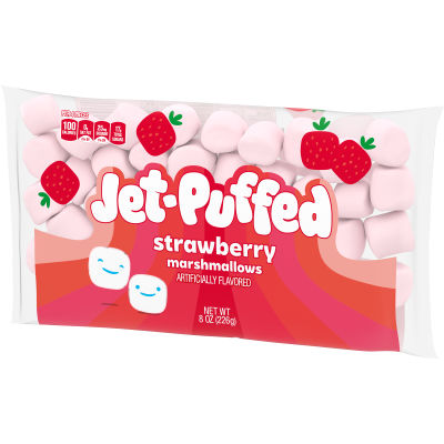 JET-PUFFED Strawberry Mallows Flavored Marshmallows 8oz Bag