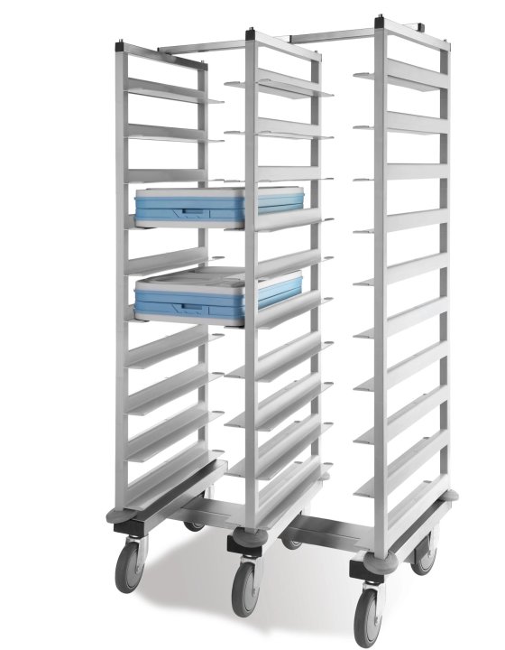 Chariot transport plateaux isothermes avec 20 niveaux