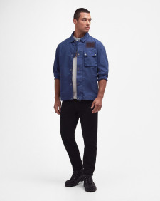 Workers Casual Jacket Washed Cobalt