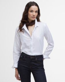 Glades Relaxed Long-Sleeved Shirt White/Gardenia
