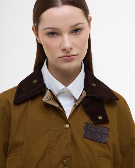 Barbour x ERDEM Reversible Clover Showerproof Trapeze Jacket
