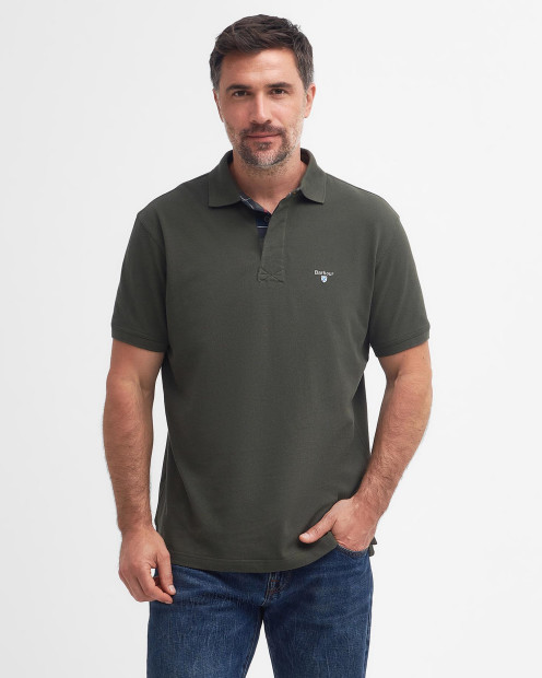 Hart Short-Sleeved Polo Shirt Dark Olive