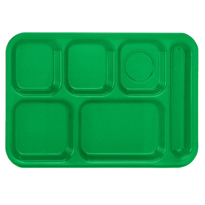 Traex® Right Handed School Tray with 6 Compartments in Green